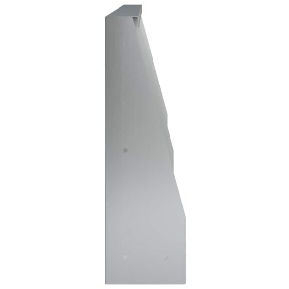 vidaXL Oporný múr 4 ks 80 x 12 x 40 cm Pozinkovaná oceľ Strieborná – Obrázok 4