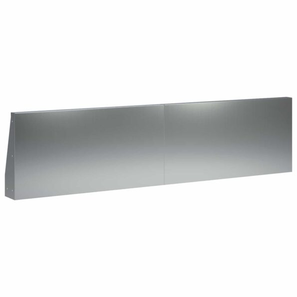 vidaXL Oporný múr 4 ks 80 x 12 x 40 cm Pozinkovaná oceľ Strieborná – Obrázok 5