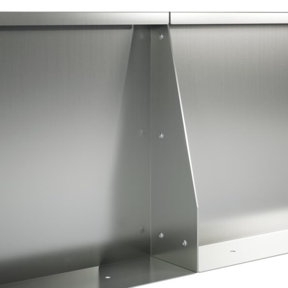 vidaXL Oporný múr 4 ks 80 x 12 x 40 cm Pozinkovaná oceľ Strieborná – Obrázok 7