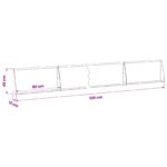 vidaXL Oporný múr 4 ks 80 x 12 x 40 cm Pozinkovaná oceľ Strieborná – Obrázok 8