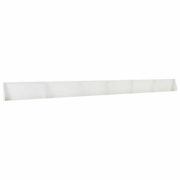 vidaXL Oporný múr 6 ks 100 x 12 x 30 cm Oceľ Biela – Obrázok 2