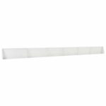vidaXL Oporný múr 6 ks 100 x 12 x 40 cm Oceľ Biela – Obrázok 2