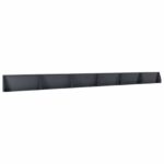vidaXL Oporný múr 6 ks 100 x 12 x 40 cm Oceľ Antracitová – Obrázok 2