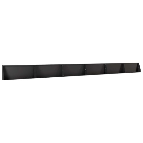 vidaXL Oporný múr 6 ks 100 x 12 x 50 cm Oceľ Čierna – Obrázok 2