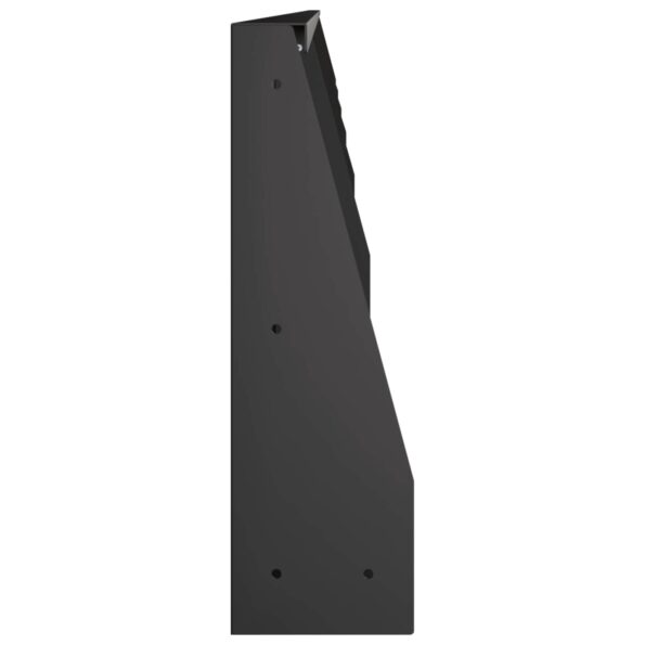 vidaXL Oporný múr 6 ks 100 x 12 x 50 cm Oceľ Čierna – Obrázok 4