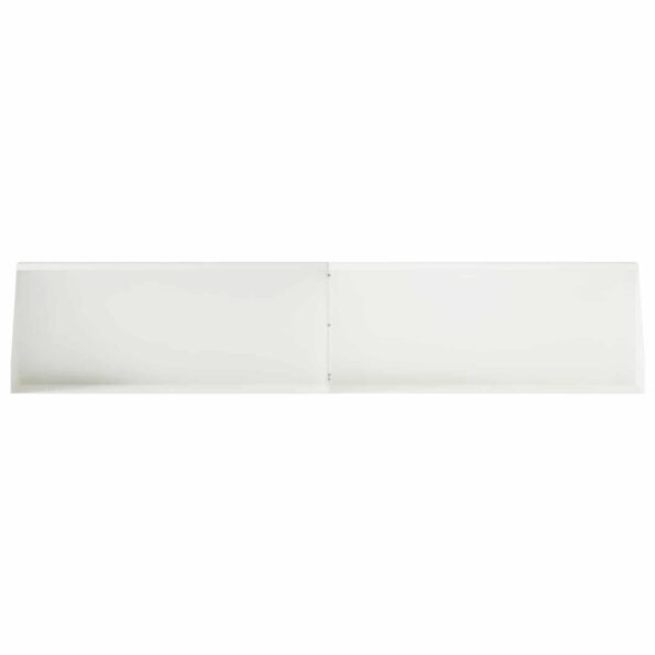vidaXL Oporný múr 6 ks 100 x 12 x 50 cm Oceľ Biela – Obrázok 3