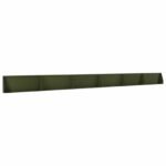 vidaXL Oporný múr 6 ks 100 x 12 x 50 cm Oceľ Olivovo zelená – Obrázok 2