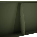 vidaXL Oporný múr 6 ks 100 x 12 x 50 cm Oceľ Olivovo zelená – Obrázok 7