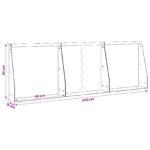 vidaXL Oporný múr 6 ks 40 x 12 x 30 cm Oceľ Čierna – Obrázok 8