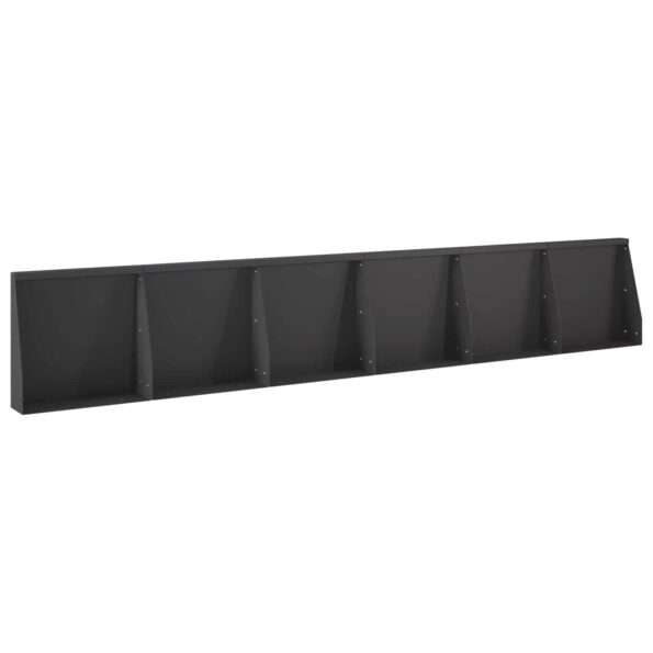 vidaXL Oporný múr 6 ks 40 x 12 x 40 cm Oceľ Čierna – Obrázok 2