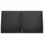 vidaXL Oporný múr 6 ks 40 x 12 x 40 cm Oceľ Čierna – Obrázok 3
