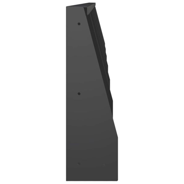 vidaXL Oporný múr 6 ks 40 x 12 x 40 cm Oceľ Čierna – Obrázok 4