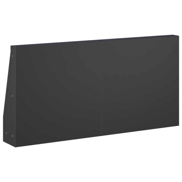 vidaXL Oporný múr 6 ks 40 x 12 x 40 cm Oceľ Čierna – Obrázok 5