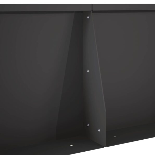 vidaXL Oporný múr 6 ks 40 x 12 x 40 cm Oceľ Čierna – Obrázok 7