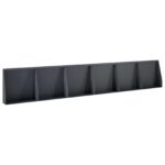vidaXL Oporný múr 6 ks 40 x 12 x 40 cm Oceľ Antracitová – Obrázok 2