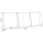 vidaXL Oporný múr 6 ks 40 x 12 x 40 cm Oceľ Antracitová – Obrázok 8