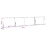vidaXL Oporný múr 6 ks 60 x 12 x 30 cm Oceľ Antracitová – Obrázok 8