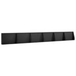 vidaXL Oporný múr 6 ks 60 x 12 x 50 cm Oceľ Čierna – Obrázok 2