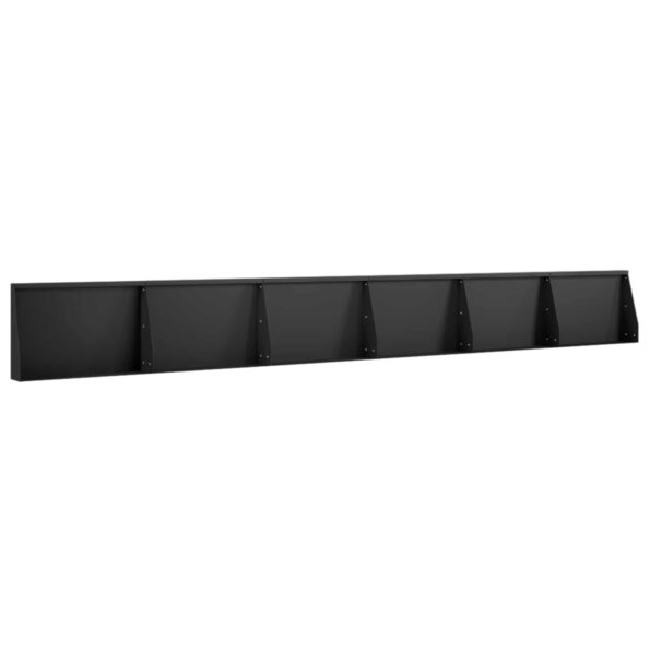 vidaXL Oporný múr 6 ks 60 x 12 x 50 cm Oceľ Čierna – Obrázok 2