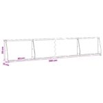 vidaXL Oporný múr 6 ks 60 x 12 x 50 cm Oceľ Čierna – Obrázok 8