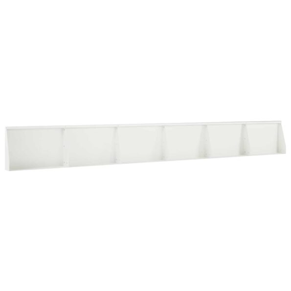 vidaXL Oporný múr 6 ks 60 x 12 x 50 cm Oceľ Biela – Obrázok 2