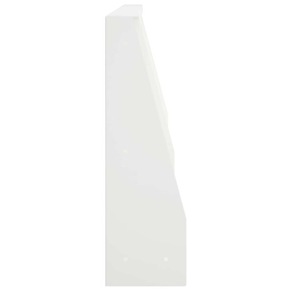 vidaXL Oporný múr 6 ks 80 x 12 x 30 cm Oceľ Biela – Obrázok 4