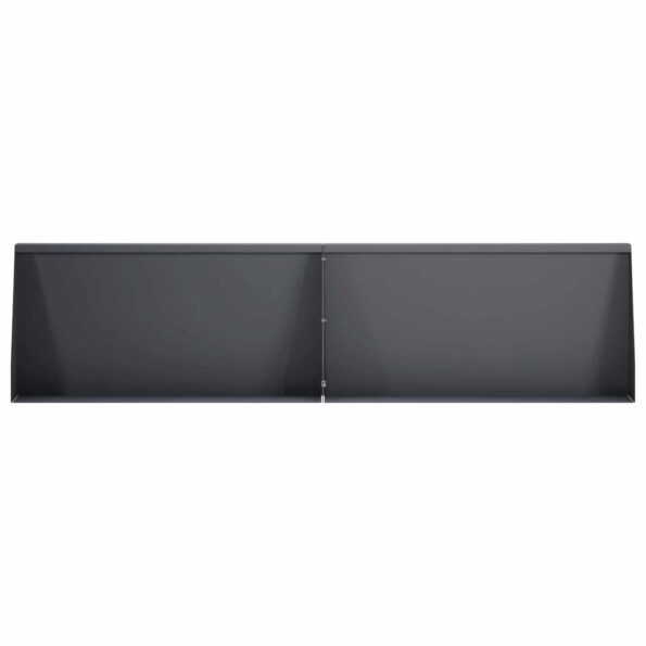 vidaXL Oporný múr 6 ks 80 x 12 x 30 cm Oceľ Antracitová – Obrázok 3