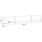 vidaXL Oporný múr 6 ks 80 x 12 x 30 cm Oceľ Antracitová – Obrázok 8