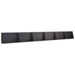 vidaXL Oporný múr 6 ks 80 x 12 x 40 cm Oceľ Čierna – Obrázok 2