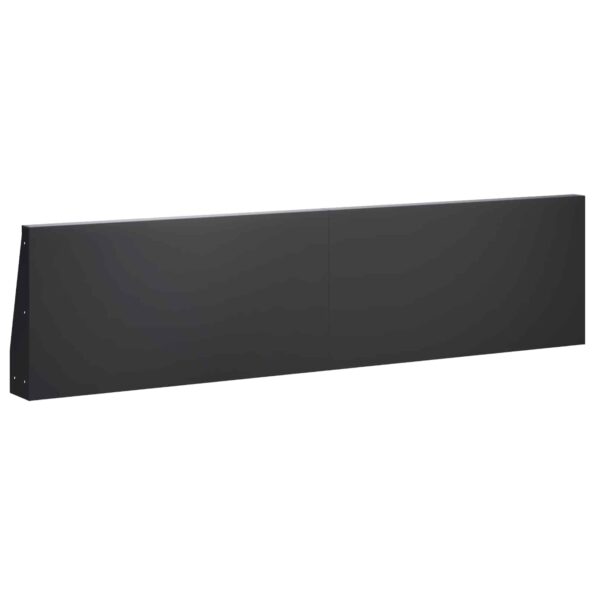 vidaXL Oporný múr 6 ks 80 x 12 x 40 cm Oceľ Čierna – Obrázok 5