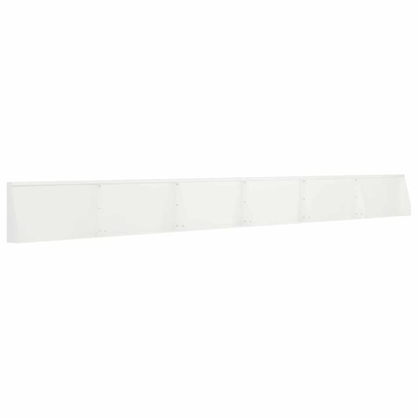 vidaXL Oporný múr 6 ks 80 x 12 x 40 cm Oceľ Biela – Obrázok 2