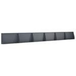vidaXL Oporný múr 6 ks 80 x 12 x 40 cm Oceľ Antracitová – Obrázok 2
