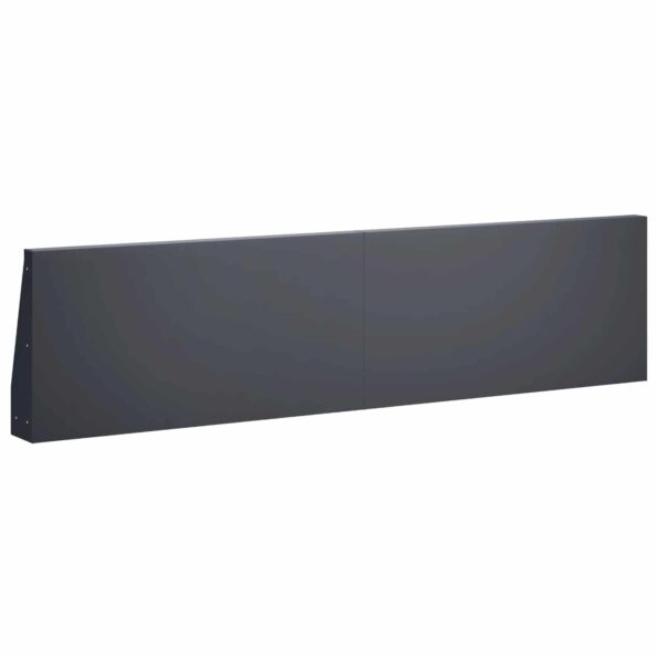vidaXL Oporný múr 6 ks 80 x 12 x 40 cm Oceľ Antracitová – Obrázok 5