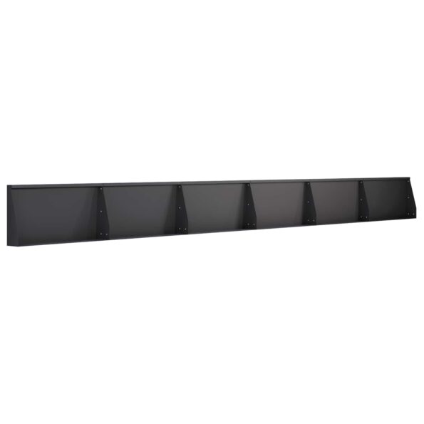 vidaXL Oporný múr 6 ks 80 x 12 x 50 cm Oceľ Čierna – Obrázok 2