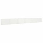 vidaXL Oporný múr 6 ks 80 x 12 x 50 cm Oceľ Biela – Obrázok 2