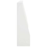 vidaXL Oporný múr 6 ks 80 x 12 x 50 cm Oceľ Biela – Obrázok 4
