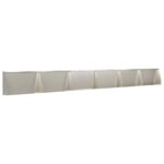 vidaXL Oporný múr 6 ks 80 x 12 x 50 cm Nehrdzavejúca oceľ Strieborná – Obrázok 2