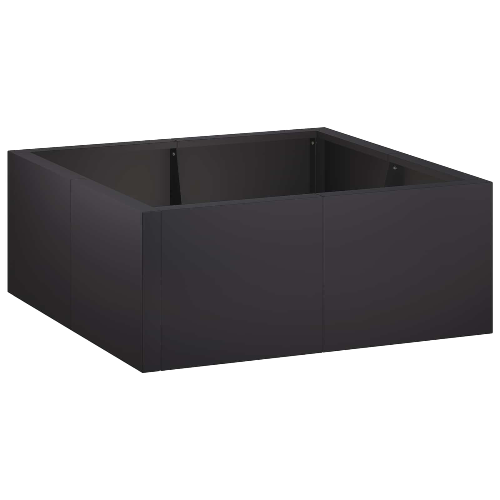3449198_1.jpg vidaXL Oporný múr 4 ks 100 x 100 x 30 cm Oceľ Čierna – Obrázok 1