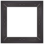 vidaXL Oporný múr 4 ks 100 x 100 x 30 cm Oceľ Čierna – Obrázok 4