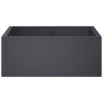 vidaXL Oporný múr 4 ks 100 x 100 x 30 cm Oceľ Antracitová – Obrázok 3
