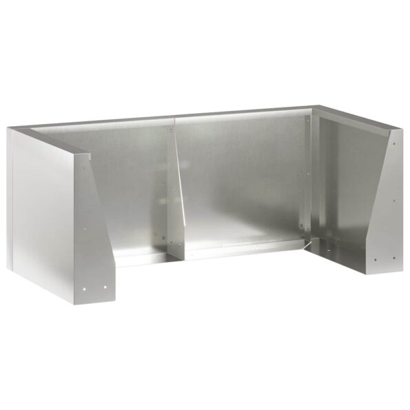 vidaXL Oporný múr 4 ks 100 x 100 x 30 cm Nehrdzavejúca oceľ Strieborná – Obrázok 4