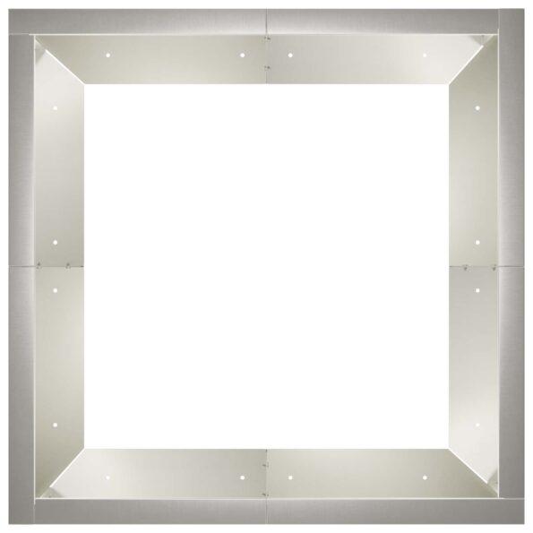 vidaXL Oporný múr 4 ks 100 x 100 x 30 cm Nehrdzavejúca oceľ Strieborná – Obrázok 6