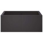 vidaXL Oporný múr 4 ks 100 x 100 x 40 cm Oceľ Čierna – Obrázok 3