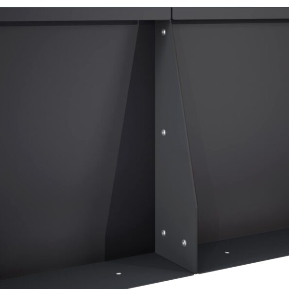 vidaXL Oporný múr 4 ks 100 x 100 x 40 cm Oceľ Čierna – Obrázok 6
