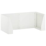 vidaXL Oporný múr 4 ks 100 x 100 x 40 cm Oceľ Biela – Obrázok 2