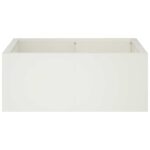 vidaXL Oporný múr 4 ks 100 x 100 x 40 cm Oceľ Biela – Obrázok 3
