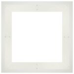 vidaXL Oporný múr 4 ks 100 x 100 x 40 cm Oceľ Biela – Obrázok 4
