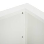vidaXL Oporný múr 4 ks 100 x 100 x 40 cm Oceľ Biela – Obrázok 5