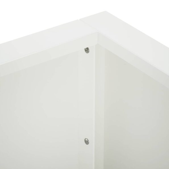 vidaXL Oporný múr 4 ks 100 x 100 x 40 cm Oceľ Biela – Obrázok 5