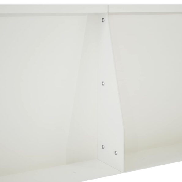 vidaXL Oporný múr 4 ks 100 x 100 x 40 cm Oceľ Biela – Obrázok 6